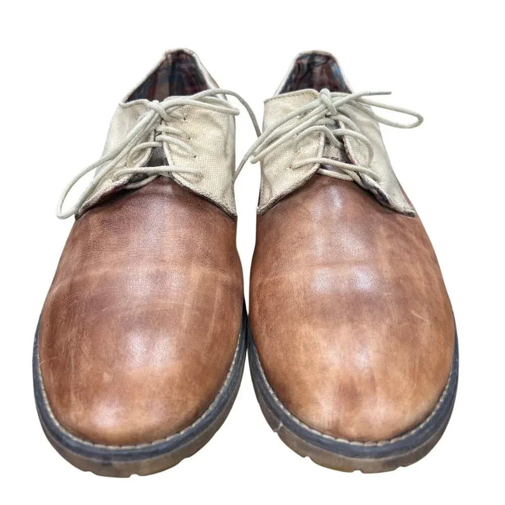 Bed Stu Men’s Repeal Two Tone Brown Leather Oxford Size US 10.5 Bed Stu Men main image 4